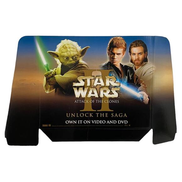 Blockbuster Star Wars Episode II Attack of the Clones Cardboard Display Pieces - Picture 7 of 13